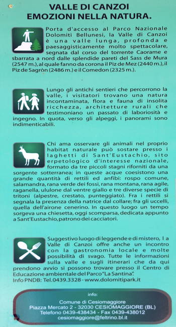 Val Canzoi Orsera Sentiero Naturalistico Accessibile