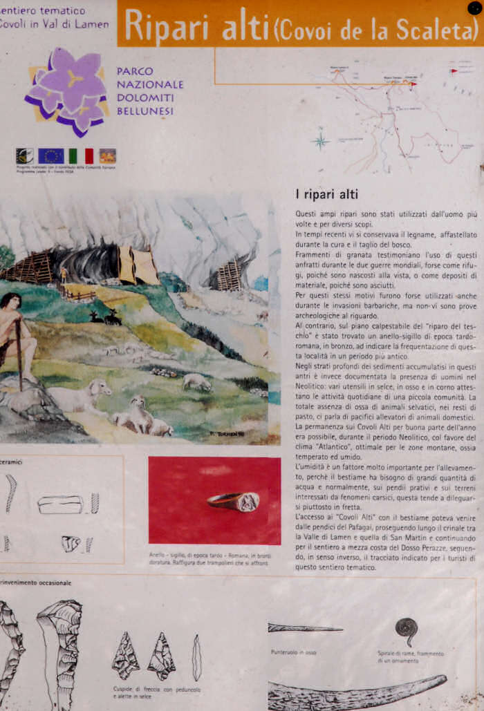 Covoli Alti, Covoi dela Scaleta