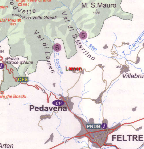 Valle di Lamen, Vette Feltrine, Feltre, Parco Nazionale Dolomiti Bellunesi