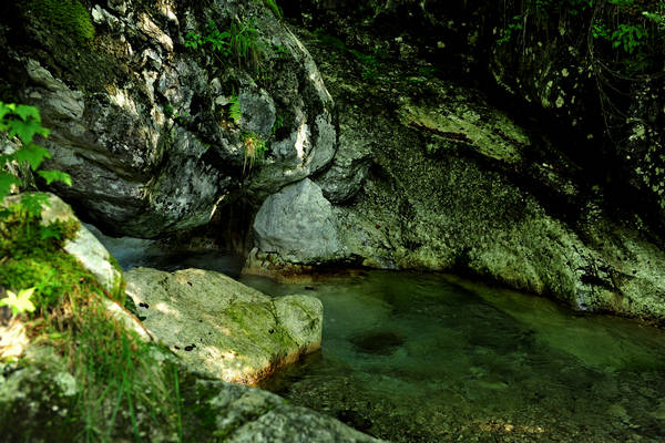 cascate del torrente Stien in Val San Martin Vignui di Feltre, Parco Nazionale Dolomiti Bellunesi