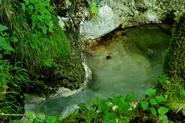 cascate del torrente Stien in Val San Martin Vignui di Feltre, Parco Nazionale Dolomiti Bellunesi
