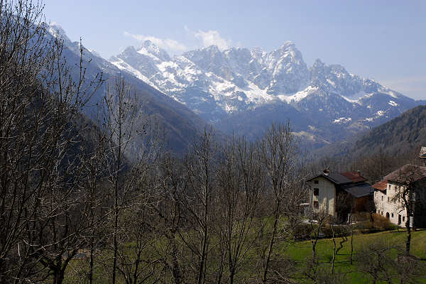 Sospirolo, valle di Mis, f.lla Franche, Agordo, Vedana