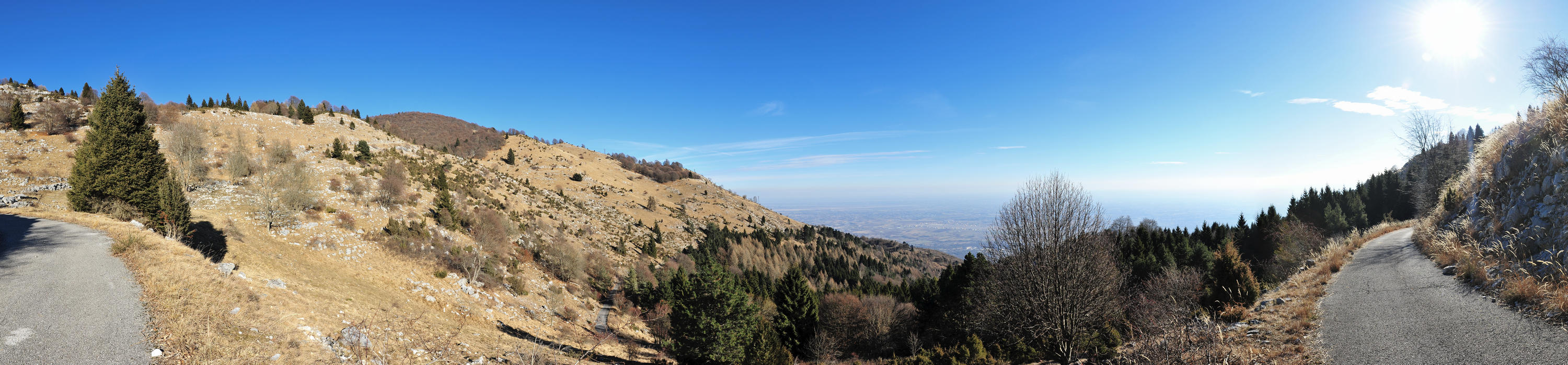 strada di Mezzomonte per il Cansiglio