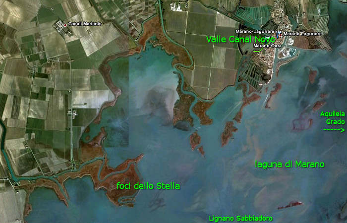 Oasi naturalistica Valle Canal Novo a Marano Lagunare