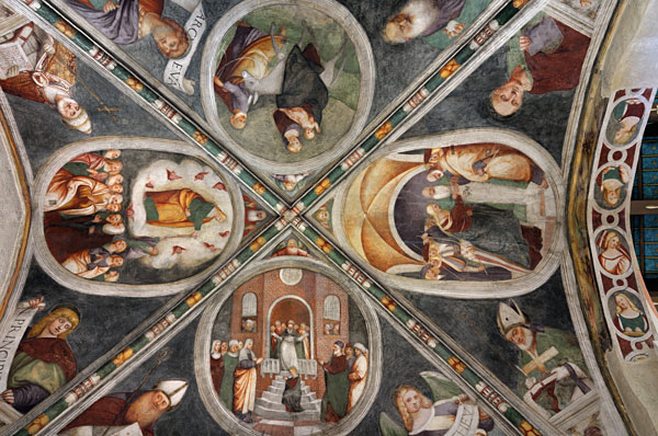 Pordenone, affreschi chiesa Rorai Grande