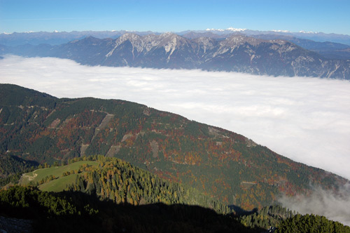 dalla vetta del Monte Ostering verso l'Austria