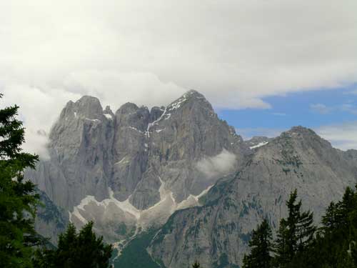 Jof Fuart dal sentiero per Cima Caccciatore