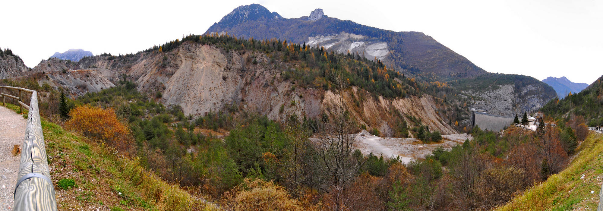 frana del monte Toco sulla diga del Vajont, Erto e Casso, Longarone