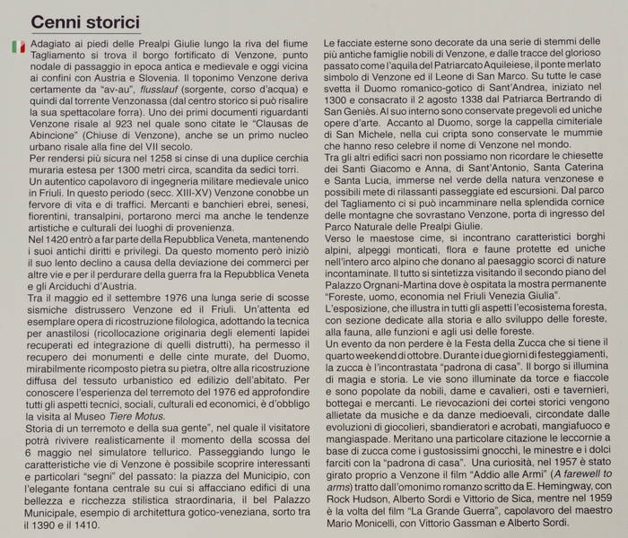 Storia di Venzone e del Friuli