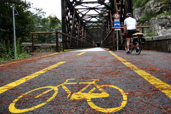 ciclabile Pontebbana Val Canale, Tarvisio Resciutta Gemona, Udine Friuli