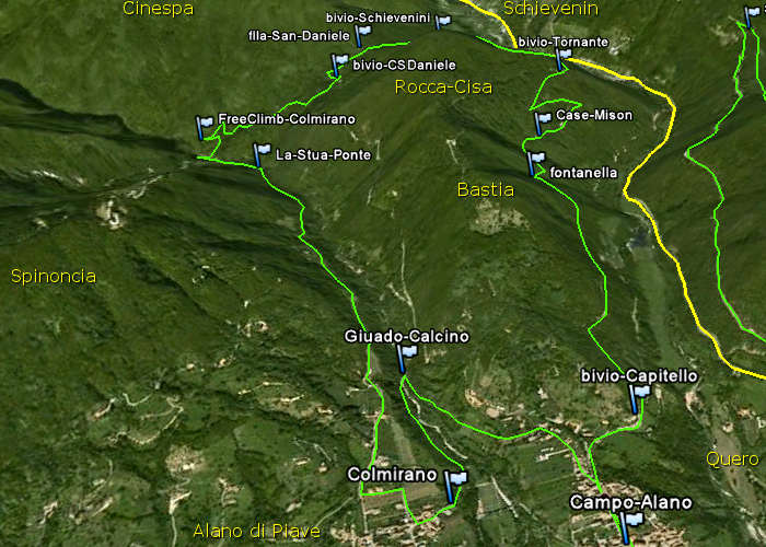 Campo di Alano di Piave, Colmirano, San Daniele