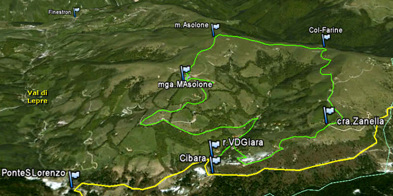 monte Grappa, dorsale del monte Asolone