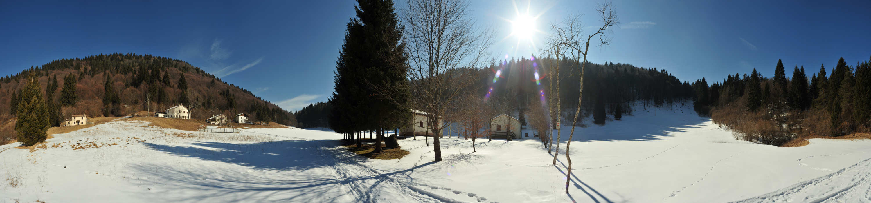 Valle Rossa a Campo Croce, monte Grappa - fotografia panoramica