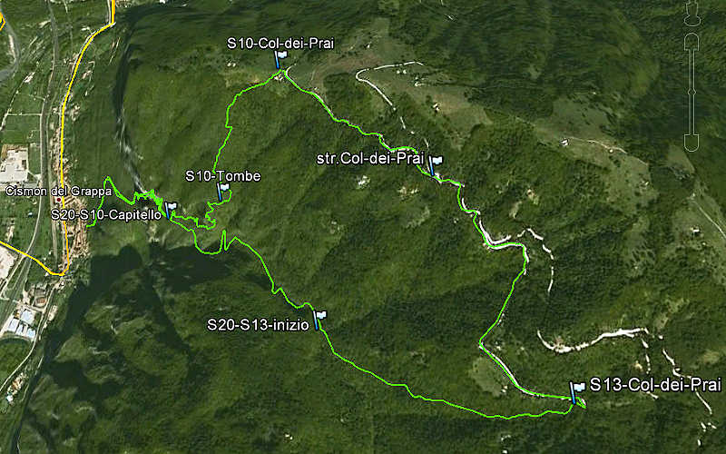 Cismon, Gusella Val Goccia Col dei Prai Cesilla