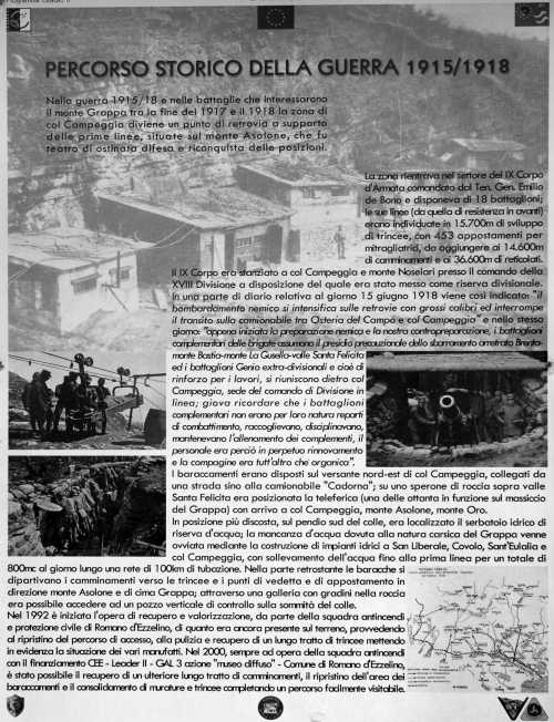 sistema fortificato di Col Campeggia - Monte Grappa