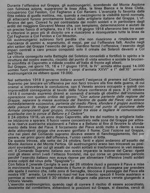 Trincea di San Giovanni ai Colli Alti - Monte Grappa