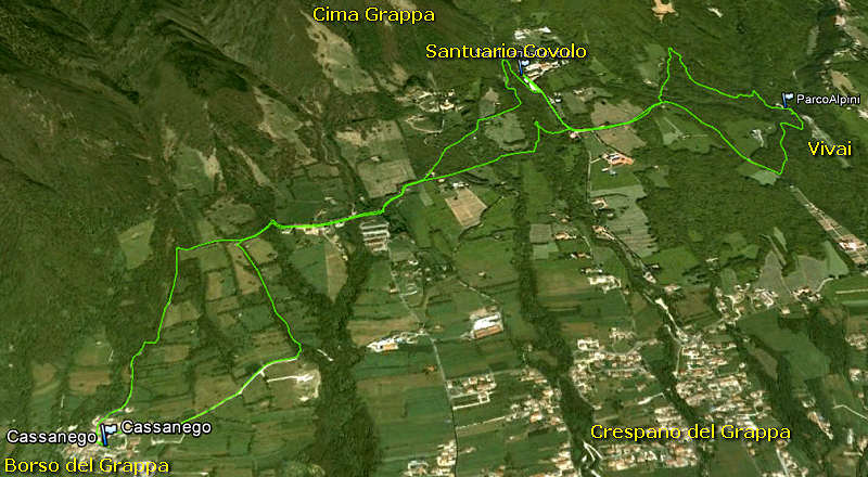 escursione Cassanego, Covolo, Astego