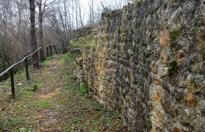 ruderi del Castello di Castelcies a Bocca di Serra di Cavaso del Tomba