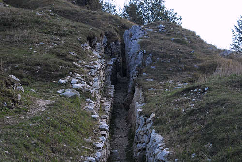 mulattiera del Boccaor, Archeson, Meatte, Val delle Mure, Valle San Liberale - Monte Grappa
