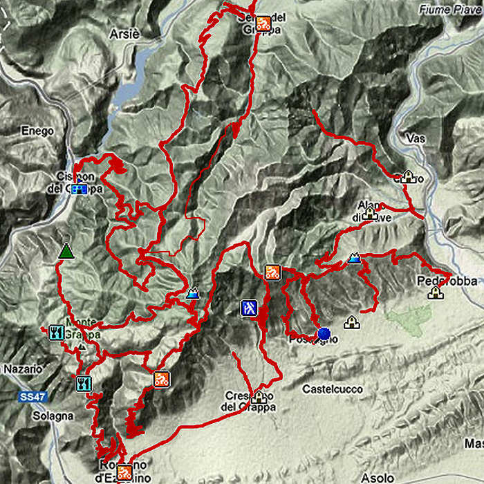 salite cicloturistiche monte Grappa