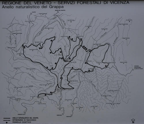 sentiero natura Cima Grappa