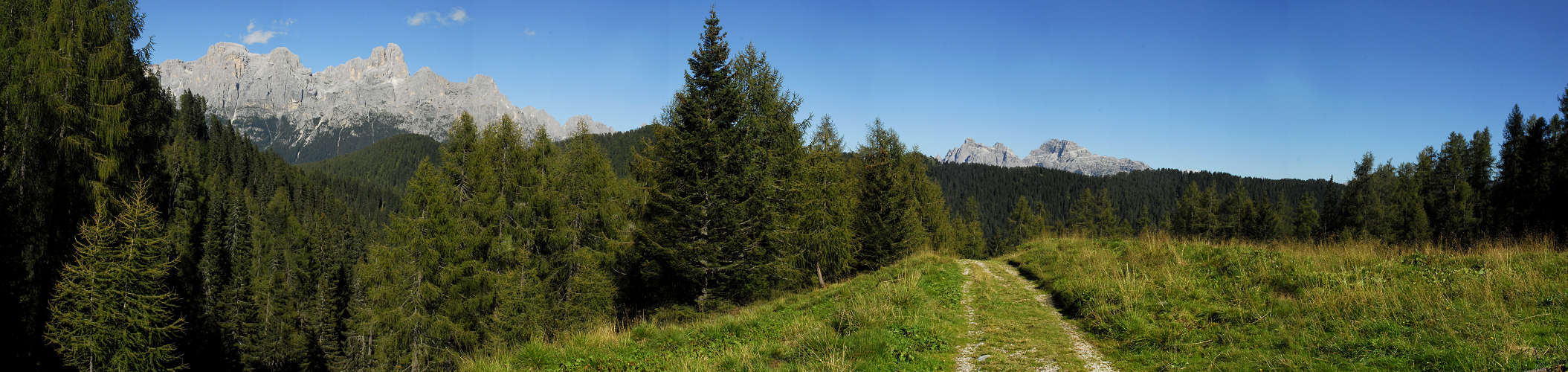 le pale di San Martino da forcella Grugola, Calaita Canal San Bovo