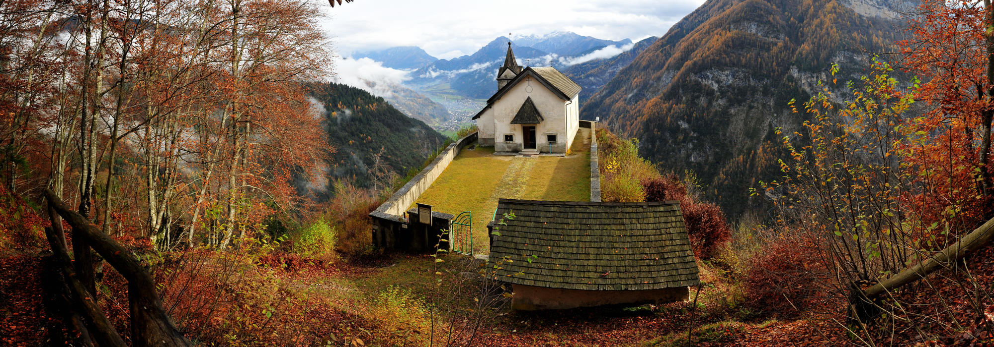 Santuario Eremo di San Silvestro al monte Totoga, passo della Gobbera Canal San Bovo Valle del Vanoi, Masi di Imer Fiera di Primiero