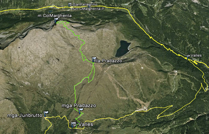 Passo Valles, Col Margherita