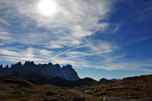 Col Margherita, catena Lusia Bocche, passo Valles, Falcade