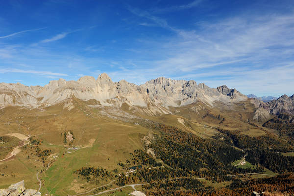 Col Margherita, catena Lusia Bocche, passo Valles, Falcade
