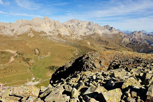 Col Margherita, catena Lusia Bocche, passo Valles, Falcade