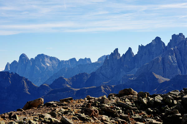 Col Margherita, catena Lusia Bocche, passo Valles, Falcade