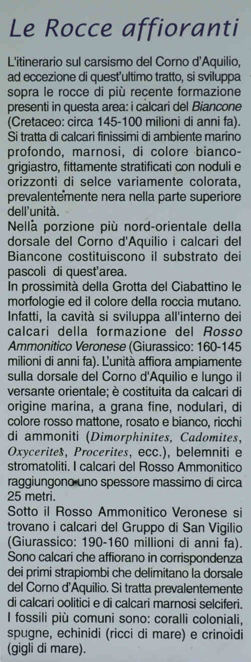 Grotta del Ciabattino al Corno d'Aquilio - Lessini, Montagna Veronese