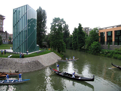 voga alla Veneta sul Piovego a Padova