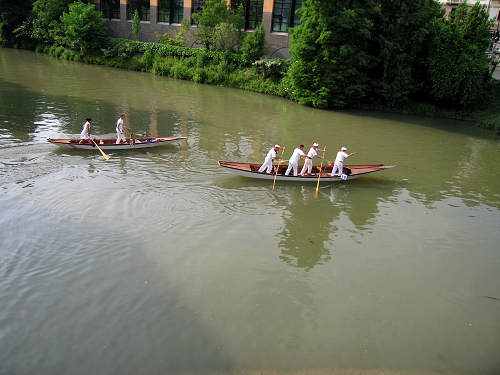 voga alla Veneta sul Piovego a Padova