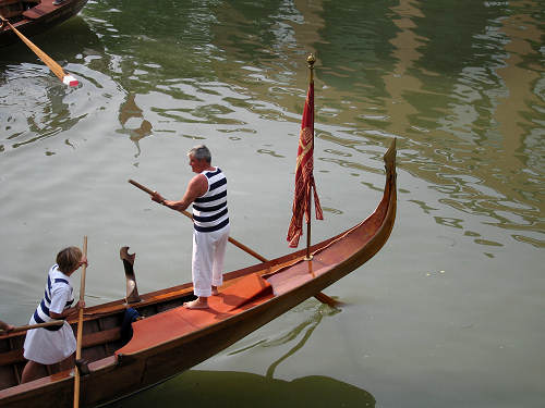 voga alla Veneta sul Piovego a Padova