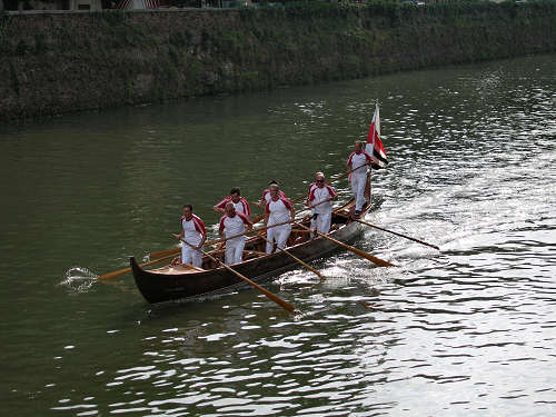 voga alla Veneta sul Piovego a Padova