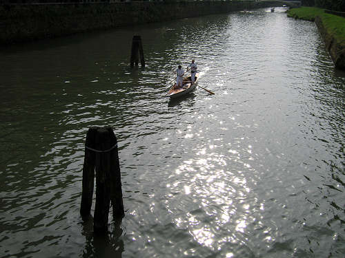 voga alla Veneta sul Piovego a Padova