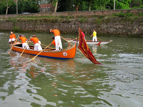 voga alla Veneta sul Piovego a Padova