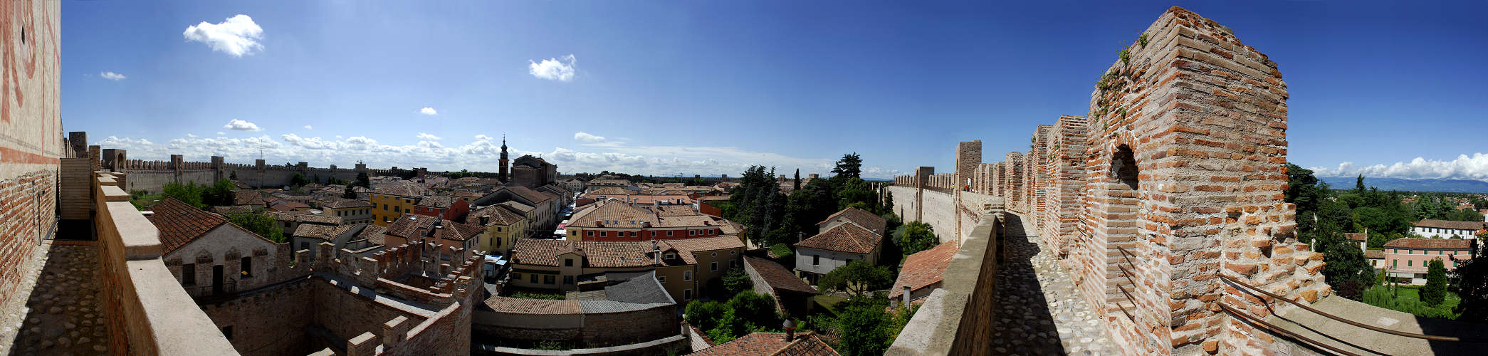 Cittadella dal camminamento di ronda delle mura