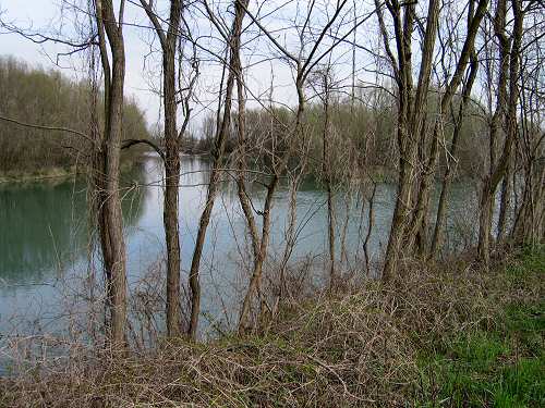 Santuario di Tessara e fiume Brenta a Curtarolo