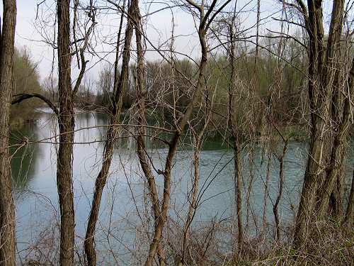 Santuario di Tessara e fiume Brenta a Curtarolo