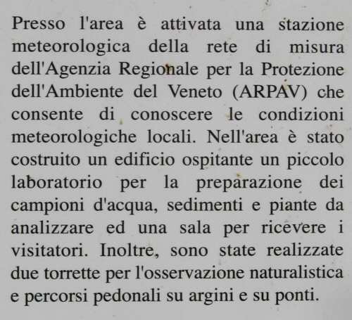 Codevigo, oasi naturalistica di Ca' di Mezzo lungo il fiume Bacchiglione