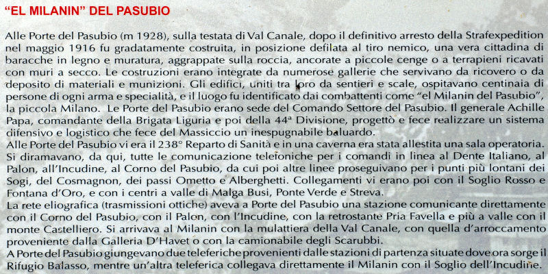 Pasubio Strada delle 52 Gallerie