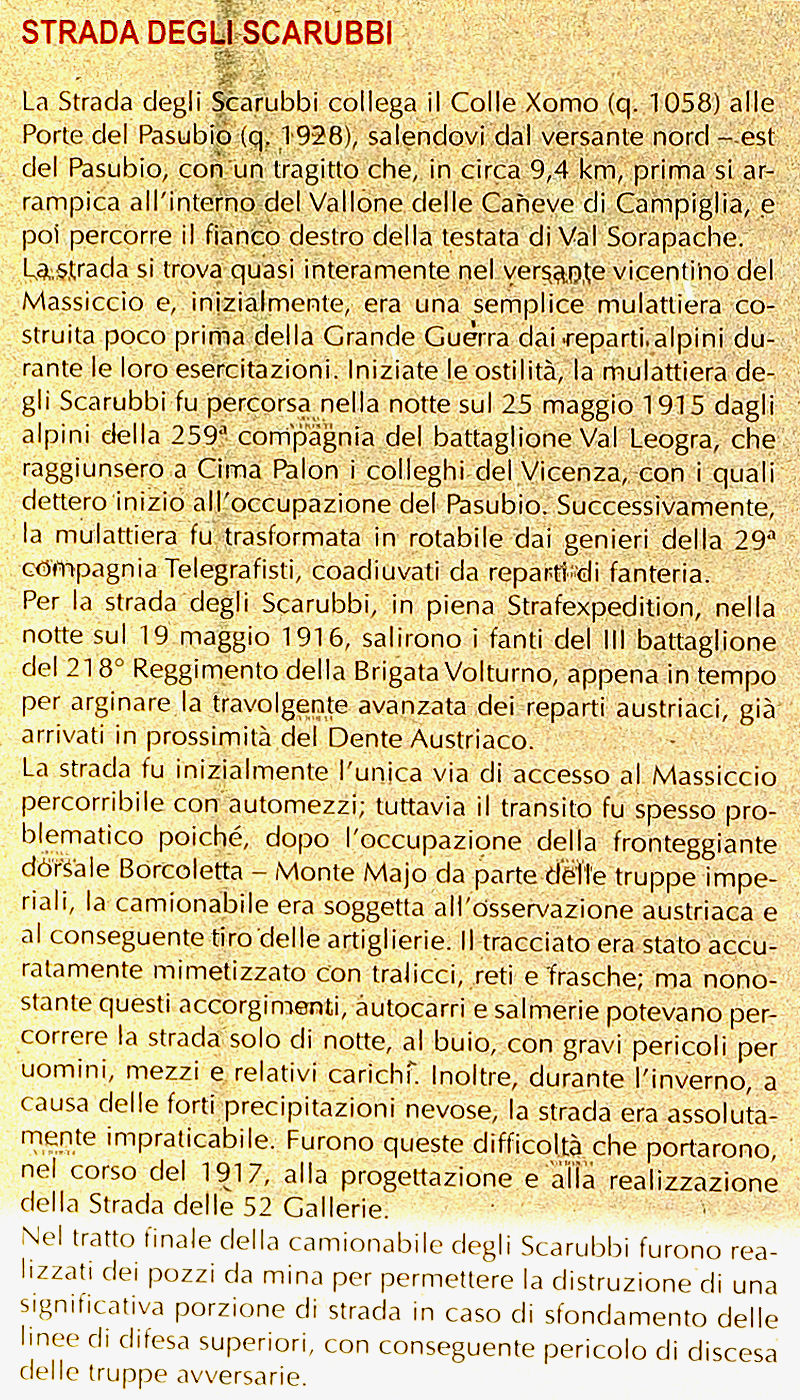 Pasubio Strada delle 52 Gallerie