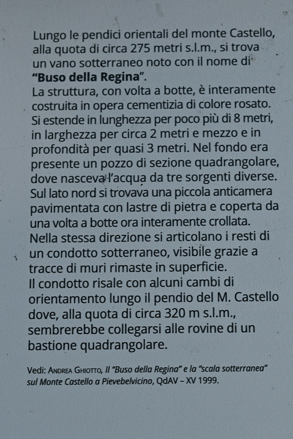 Torrebelvicino, sentiero Antica Pieva al castello di Pievebelvicino