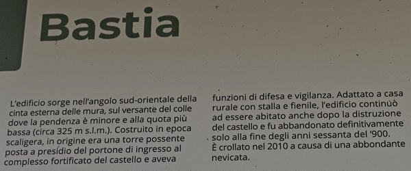 Torrebelvicino, sentiero Antica Pieva al castello di Pievebelvicino