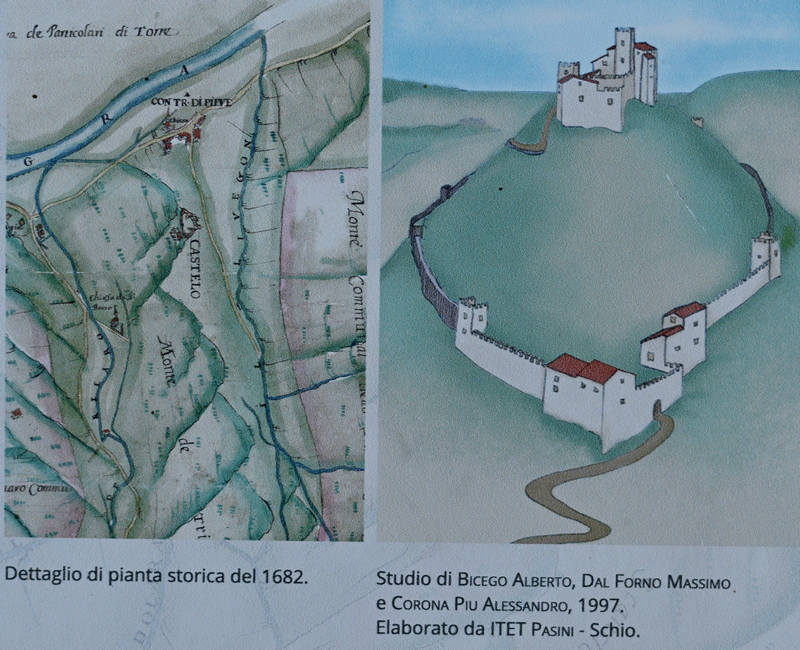 Torrebelvicino, sentiero Antica Pieva al castello di Pievebelvicino