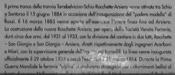 pista ciclabile pedonale ex Ferrovia Rocchette Arsiero