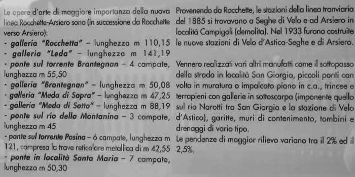 pista ciclabile pedonale ex Ferrovia Rocchette Arsiero